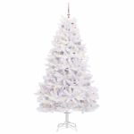 Casa si Gradina - Decoratiuni - Decoratiuni de sezon - Brad de Craciun artificial cu ramuri articulare Alb 210 cm - Infinity.ro