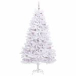 Casa si Gradina - Decoratiuni - Decoratiuni de sezon - Brad de Craciun artificial cu ramuri articulare Alb 210 cm - Infinity.ro