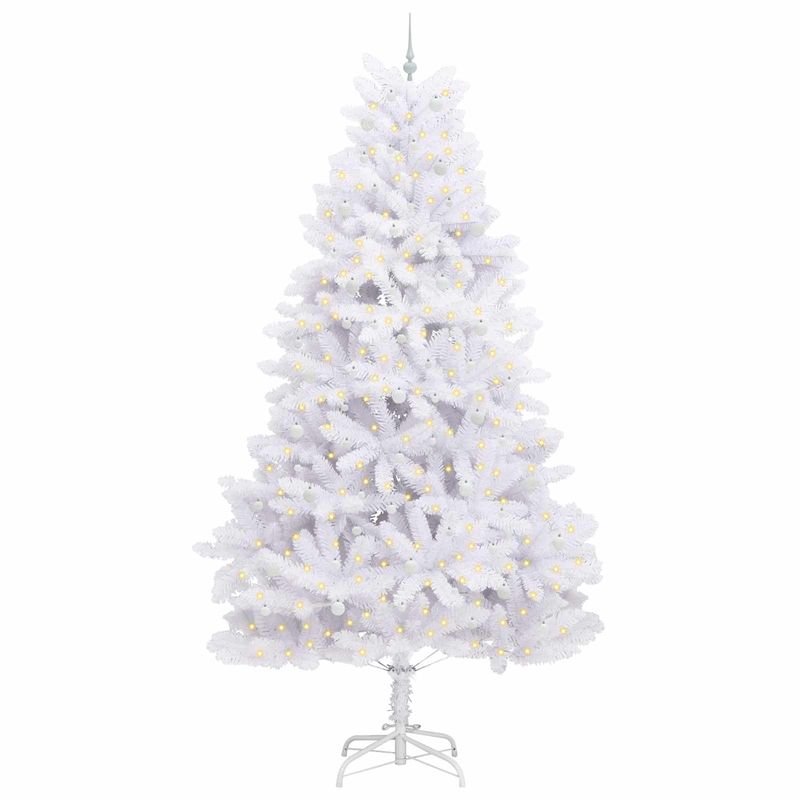 Casa si Gradina - Decoratiuni - Decoratiuni de sezon - Brad de Craciun artificial cu ramuri articulare Alb 300 cm - Infinity.ro