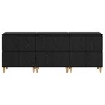 Casa si Gradina - Mobilier - Comode si corpuri - Comode - Bufeturi 3 pcs Stejar Negru 60 x 35 x 70 cm Lemn compozit - Infinity.ro