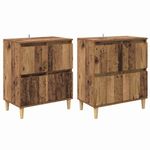 Casa si Gradina - Mobilier - Comode si corpuri - Comode - Bufeturi 2 pcs Lemn Vechi 60 x 35 x 70 cm Lemn compozit - Infinity.ro