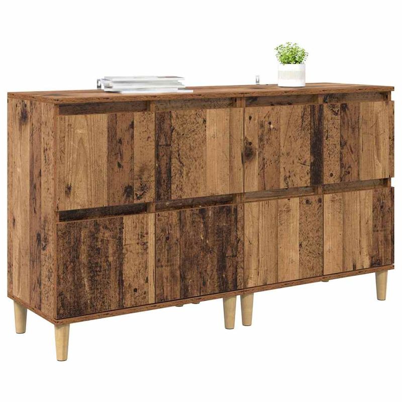 Casa si Gradina - Mobilier - Comode si corpuri - Comode - Bufeturi 2 pcs Lemn Vechi 60 x 35 x 70 cm Lemn compozit - Infinity.ro