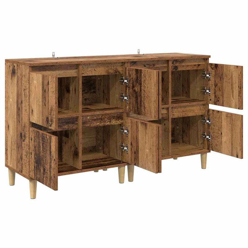 Casa si Gradina - Mobilier - Comode si corpuri - Comode - Bufeturi 2 pcs Lemn Vechi 60 x 35 x 70 cm Lemn compozit - Infinity.ro