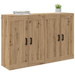 Casa si Gradina - Mobilier - Comode si corpuri - Comode - Usi pentru dulapuri montate pe perete 2 pcs Stejar Artizanal - Infinity.ro
