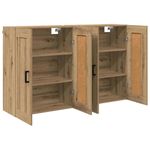 Casa si Gradina - Mobilier - Comode si corpuri - Comode - Usi pentru dulapuri montate pe perete 2 pcs Stejar Artizanal - Infinity.ro
