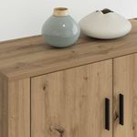 Casa si Gradina - Mobilier - Seturi de mobilier - Seturi living - Set Dulap TV montat pe perete Pe perete 2 pcs Stejar Artizanal - Infinity.ro