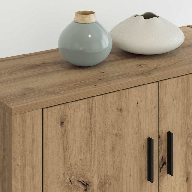 Casa si Gradina - Mobilier - Seturi de mobilier - Seturi living - Set Dulap TV montat pe perete Pe perete 2 pcs Stejar Artizanal - Infinity.ro