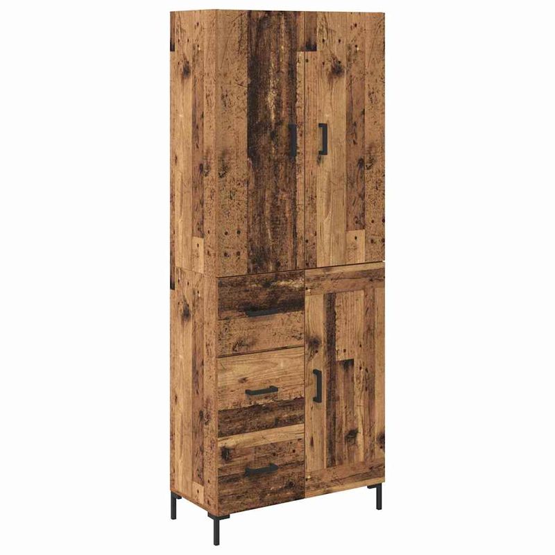 Casa si Gradina - Mobilier - Comode si corpuri - Corpuri bucatarie - Bufet Pe perete Lemn Vechi 69,5 x 34 x 180 cm Lemn compozit - Infinity.ro