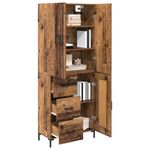 Casa si Gradina - Mobilier - Comode si corpuri - Corpuri bucatarie - Bufet Pe perete Lemn Vechi 69,5 x 34 x 180 cm Lemn compozit - Infinity.ro