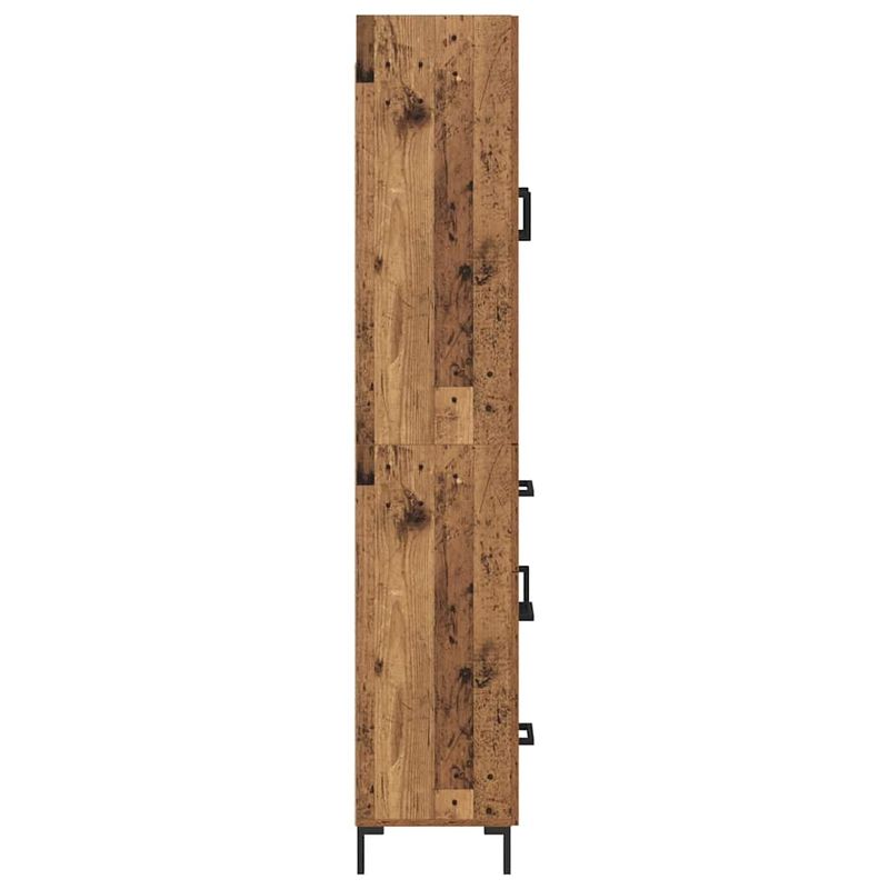 Casa si Gradina - Mobilier - Comode si corpuri - Corpuri bucatarie - Bufet Pe perete Lemn Vechi 69,5 x 34 x 180 cm Lemn compozit - Infinity.ro