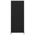 Casa si Gradina - Mobilier - Comode si corpuri - Comode - Bufet Pe perete Stejar Negru 69,5 x 34 x 180 cm Lemn compozit - Infinity.ro