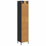 Casa si Gradina - Mobilier - Comode si corpuri - Corpuri bucatarie - Bufet cu sertar Stejar Negru 34,5 x 34 x 180 cm Lemn compozit - Infinity.ro