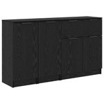 Casa si Gradina - Mobilier - Comode si corpuri - Corpuri bucatarie - Bufeturi 3 pcs Stejar negru 69,5 x 34 x 180 cm Lemn compozit - Infinity.ro