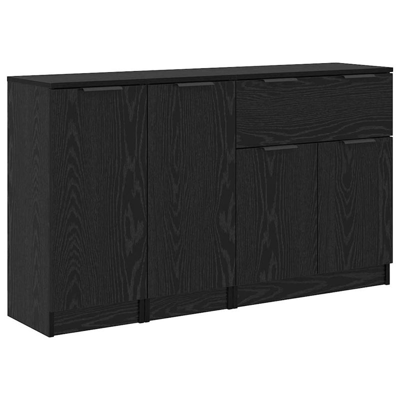 Casa si Gradina - Mobilier - Comode si corpuri - Corpuri bucatarie - Bufeturi 3 pcs Stejar negru 69,5 x 34 x 180 cm Lemn compozit - Infinity.ro