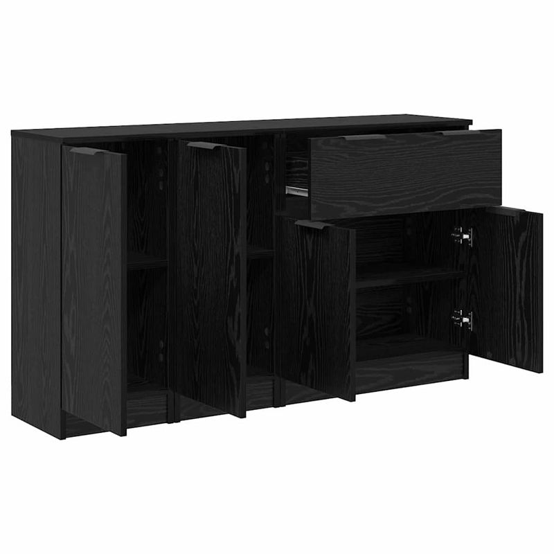 Casa si Gradina - Mobilier - Comode si corpuri - Corpuri bucatarie - Bufeturi 3 pcs Stejar negru 69,5 x 34 x 180 cm Lemn compozit - Infinity.ro