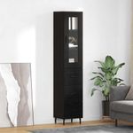 Casa si Gradina - Mobilier - Comode si corpuri - Corpuri bucatarie - Bufet cu sertar Stejar Negru 34,5 x 34 x 180 cm Lemn compozit - Infinity.ro