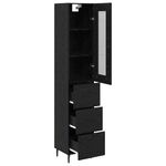 Casa si Gradina - Mobilier - Comode si corpuri - Corpuri bucatarie - Bufet cu sertar Stejar Negru 34,5 x 34 x 180 cm Lemn compozit - Infinity.ro