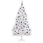 Casa si Gradina - Decoratiuni - Decoratiuni de sezon - Brad de Craciun artificial cu ramuri articulare Alb 210 cm - Infinity.ro