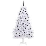 Casa si Gradina - Decoratiuni - Decoratiuni de sezon - Brad de Craciun artificial cu ramuri articulare Alb 210 cm - Infinity.ro