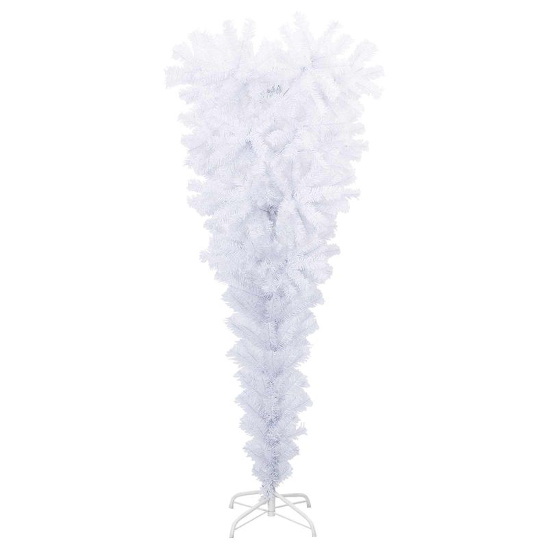 Casa si Gradina - Decoratiuni - Decoratiuni de sezon - Brad de Craciun artificial cu 150 LED Alb 120 cm PVC si Otel - Infinity.ro