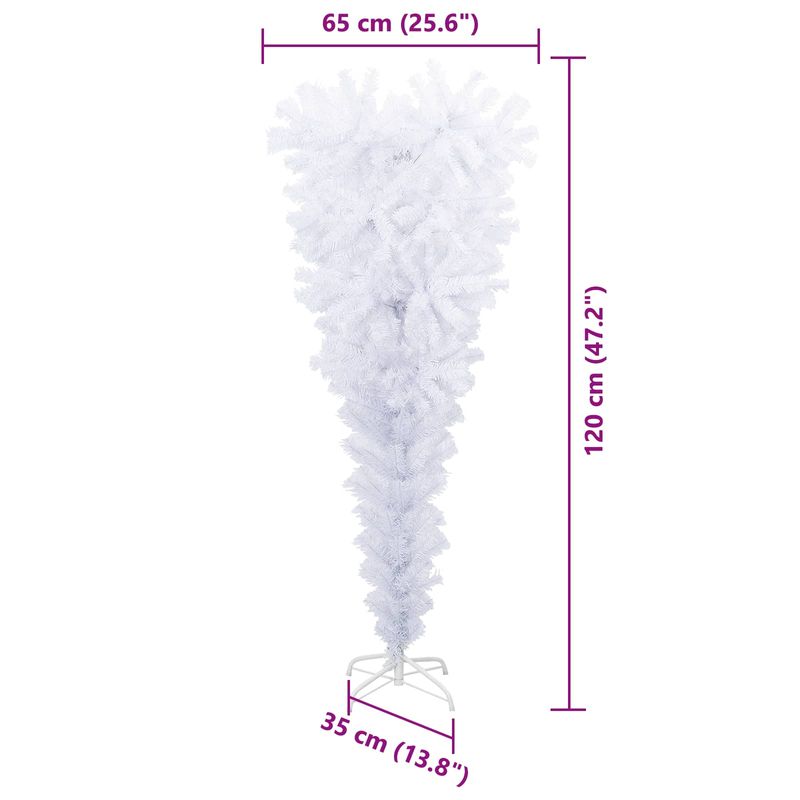 Casa si Gradina - Decoratiuni - Decoratiuni de sezon - Brad de Craciun artificial cu 150 LED Alb 120 cm PVC si Otel - Infinity.ro