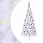 Casa si Gradina - Decoratiuni - Decoratiuni de sezon - Brad de Craciun artificial cu 300 LED Alb 210 cm PVC si Otel - Infinity.ro
