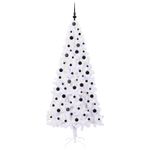 Casa si Gradina - Decoratiuni - Decoratiuni de sezon - Brad de Craciun artificial cu 300 LED Alb 210 cm PVC si Otel - Infinity.ro
