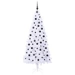Casa si Gradina - Decoratiuni - Decoratiuni de sezon - Brad de Craciun artificial cu 300 LED Alb 210 cm PVC si Otel - Infinity.ro