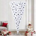 Casa si Gradina - Decoratiuni - Decoratiuni de sezon - Brad de Craciun artificial cu 300 LED Alb 240 cm PVC si Otel - Infinity.ro
