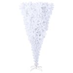 Casa si Gradina - Decoratiuni - Decoratiuni de sezon - Brad de Craciun artificial cu 300 LED Alb 240 cm PVC si Otel - Infinity.ro