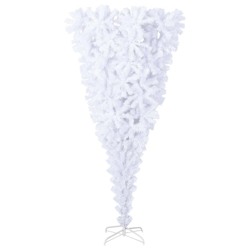Casa si Gradina - Decoratiuni - Decoratiuni de sezon - Brad de Craciun artificial cu 300 LED Alb 240 cm PVC si Otel - Infinity.ro