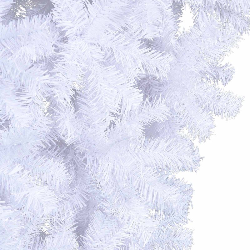 Casa si Gradina - Decoratiuni - Decoratiuni de sezon - Brad de Craciun artificial cu 300 LED Alb 240 cm PVC si Otel - Infinity.ro