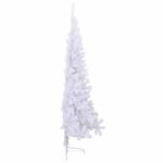 Casa si Gradina - Decoratiuni - Decoratiuni de sezon - Brad de Craciun artificial cu 300 LED Alb 240 cm PVC si Otel - Infinity.ro