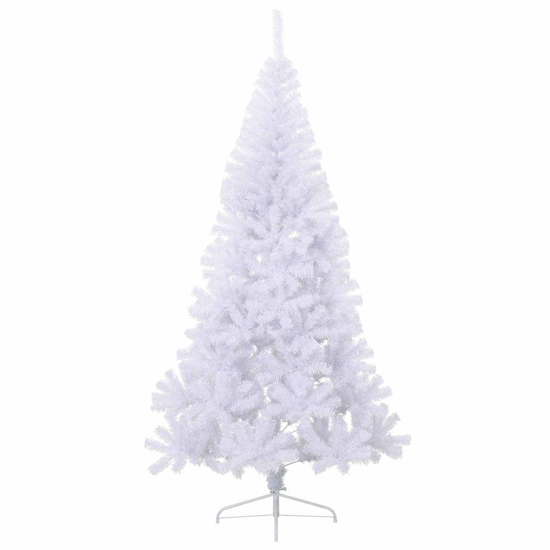 Casa si Gradina - Decoratiuni - Decoratiuni de sezon - Brad de Craciun artificial cu 300 LED Alb 240 cm PVC si Otel - Infinity.ro
