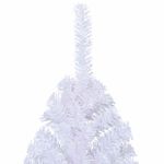 Casa si Gradina - Decoratiuni - Decoratiuni de sezon - Brad de Craciun artificial cu 300 LED Alb 240 cm PVC si Otel - Infinity.ro