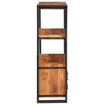 Casa si Gradina - Mobilier - Biblioteci si rafturi - Biblioteci - Raft cu usi Maro 72 x 33 x 110 cm Lemn masiv de acacia si metal - Infinity.ro