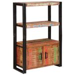 Casa si Gradina - Mobilier - Biblioteci si rafturi - Biblioteci - Raft cu usi Maro 72 x 33 x 110 cm Lemn masiv recuperat si metal - Infinity.ro