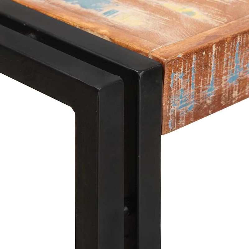 Casa si Gradina - Mobilier - Biblioteci si rafturi - Biblioteci - Raft cu usi Maro 72 x 33 x 110 cm Lemn masiv recuperat si metal - Infinity.ro