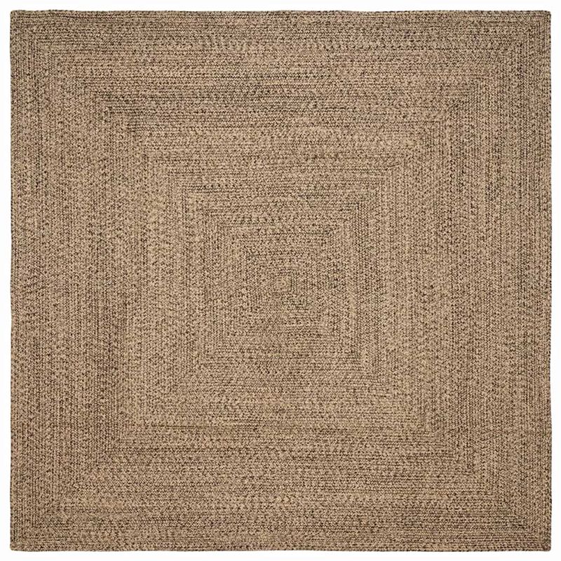 Casa si Gradina - Textile si covoare - Covoare - Covoare casa - Covor Natural si negru 200 x 200 cm Iuta - Infinity.ro
