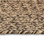 Casa si Gradina - Textile si covoare - Covoare - Covoare casa - Covor Natural si negru 200 x 200 cm Iuta - Infinity.ro