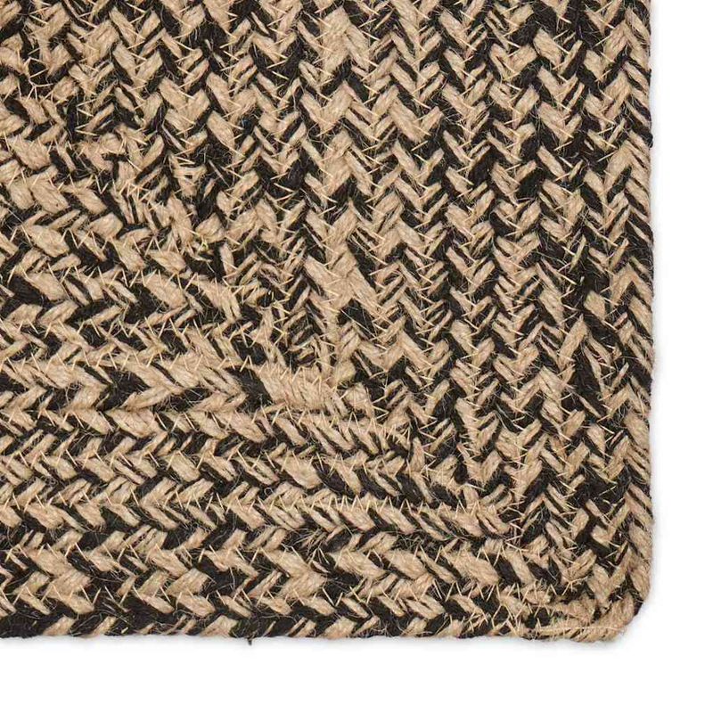 Casa si Gradina - Textile si covoare - Covoare - Covoare casa - Covor Natural si negru 200 x 200 cm Iuta - Infinity.ro