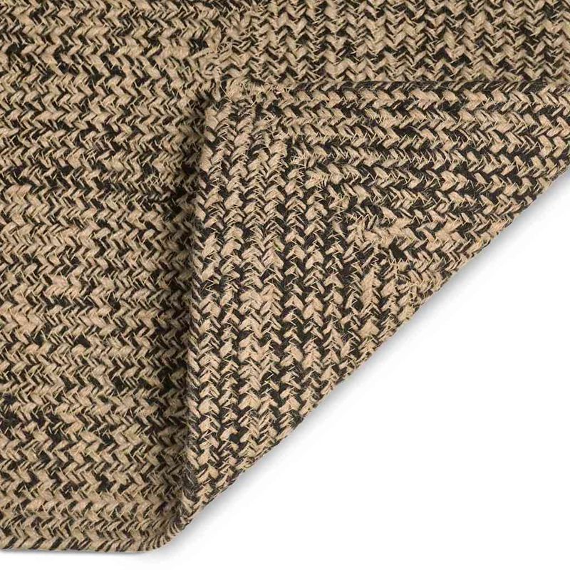 Casa si Gradina - Textile si covoare - Covoare - Covoare casa - Covor Natural si negru 200 x 200 cm Iuta - Infinity.ro