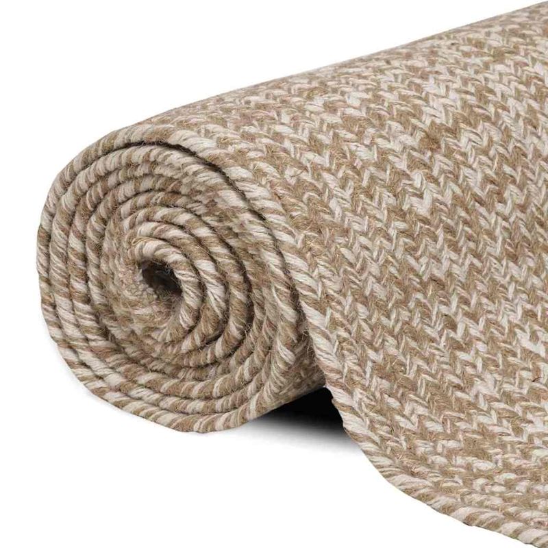 Casa si Gradina - Textile si covoare - Covoare - Covoare casa - Covor Natural si alb 60 x 200 cm Iuta - Infinity.ro