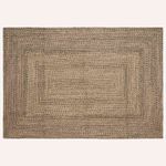 Casa si Gradina - Textile si covoare - Covoare - Covoare casa - Covor Natural si negru 160 x 230 cm Iuta - Infinity.ro