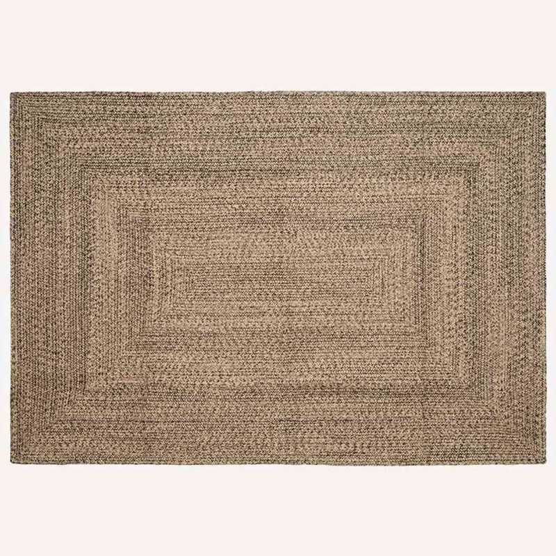Casa si Gradina - Textile si covoare - Covoare - Covoare casa - Covor Natural si negru 160 x 230 cm Iuta - Infinity.ro