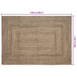 Casa si Gradina - Textile si covoare - Covoare - Covoare casa - Covor Natural si negru 160 x 230 cm Iuta - Infinity.ro