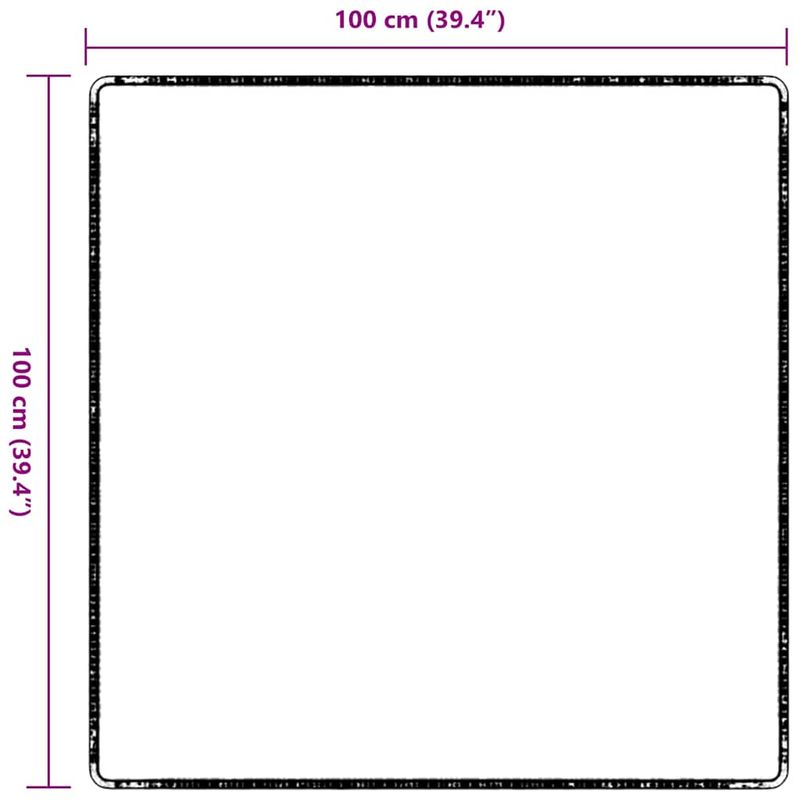 Casa si Gradina - Textile si covoare - Covoare - Covoare casa - Runner din covor Gri deschis 100 x 100 cm 100% polipropilena - Infinity.ro