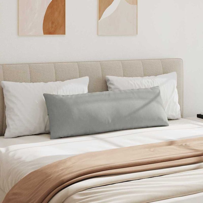 Casa si Gradina - Textile si covoare - Perne si pilote - Perne decorative - Perne pentru canapea 2 pcs Gri deschis 120 x 40 cm tesatura - Infinity.ro