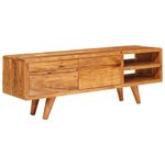 Casa si Gradina - Mobilier - Comode si corpuri - Comode - Cabinet TV cu raft Maro 110 x 30 x 40 cm Lemn Solid de Acacia - Infinity.ro