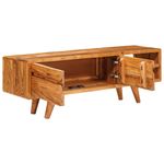 Casa si Gradina - Mobilier - Comode si corpuri - Comode - Cabinet TV cu raft Maro 110 x 30 x 40 cm Lemn Solid de Acacia - Infinity.ro